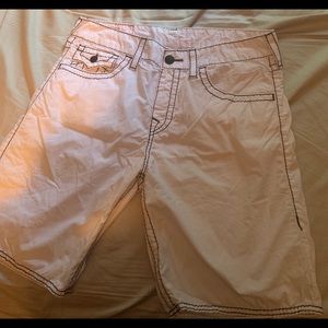 True religion board shorts white mens 31